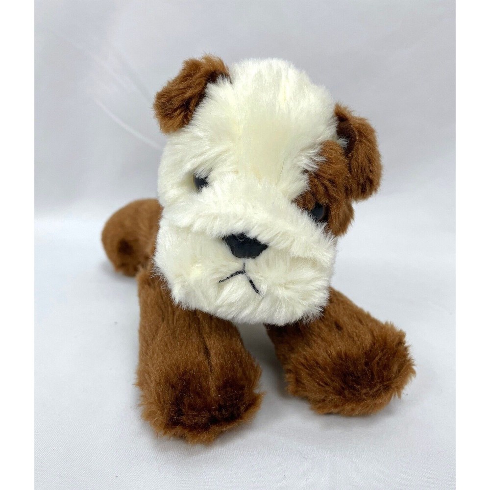 Aurora Brown Cream Puppy Dog Beanbag Plush Stuffed Animal 2019